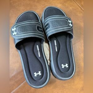 Women’s Under Armour Black Memory Foam Slides